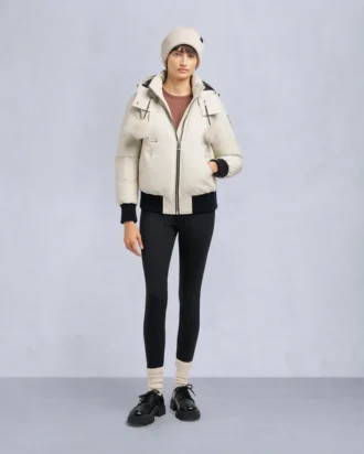 Original Debbie Shearling Trim Bomber Jacket