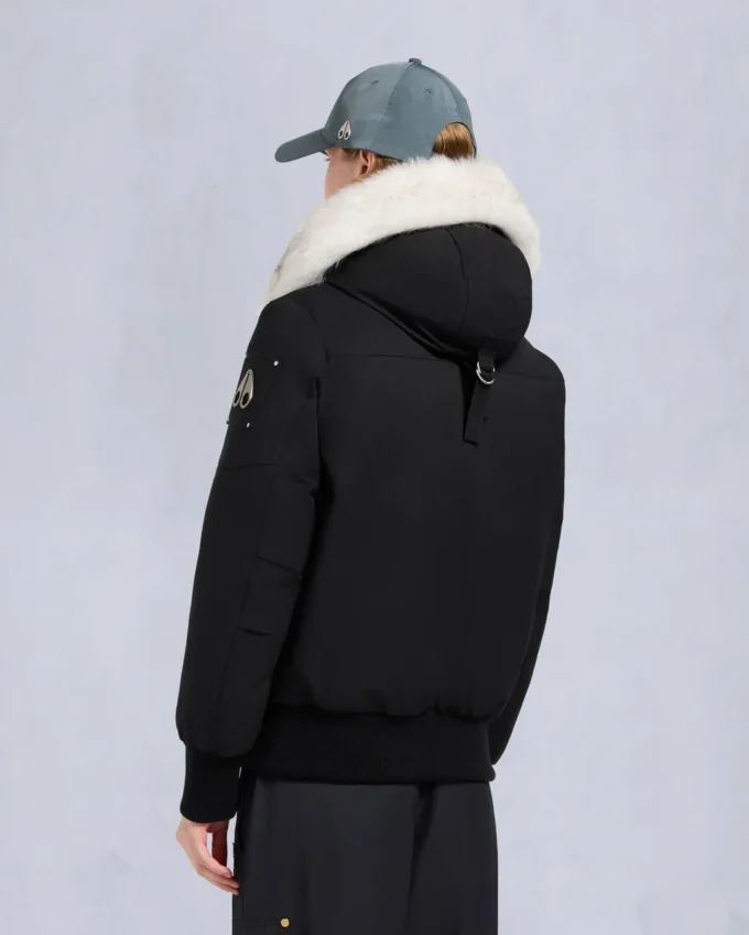 Original Debbie Shearling Trim Bomber Jacket