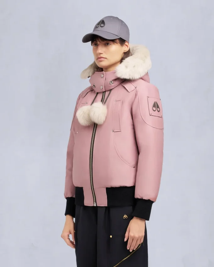 Original Debbie Shearling Trim Bomber Jacket Original Debbie Shearling Trim Bomber Jacket