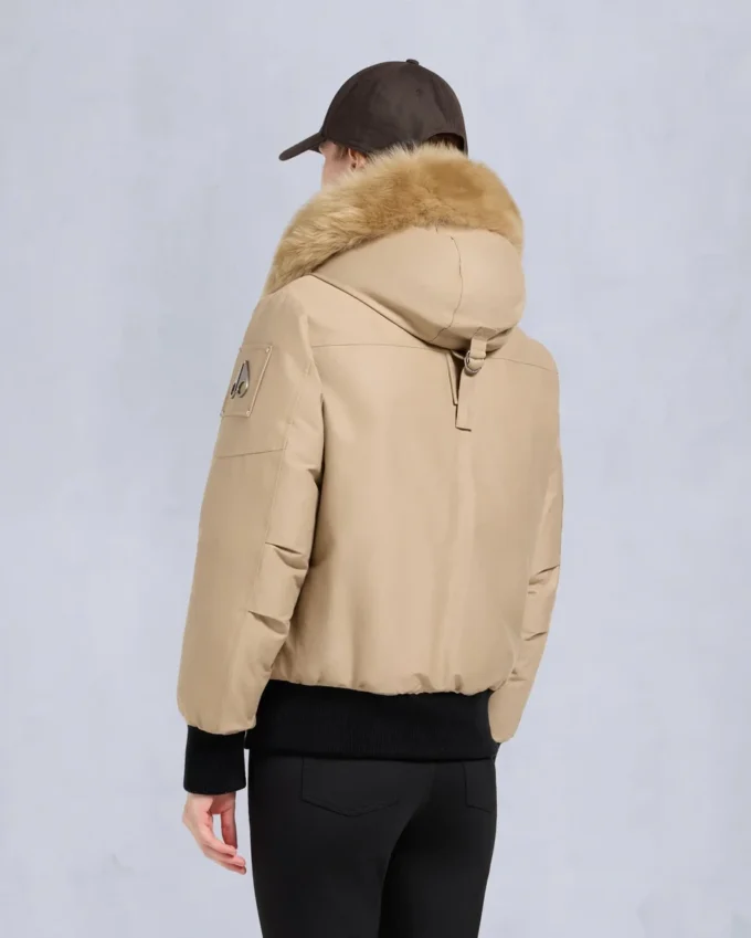 Original Debbie Shearling Trim Bomber Jacket