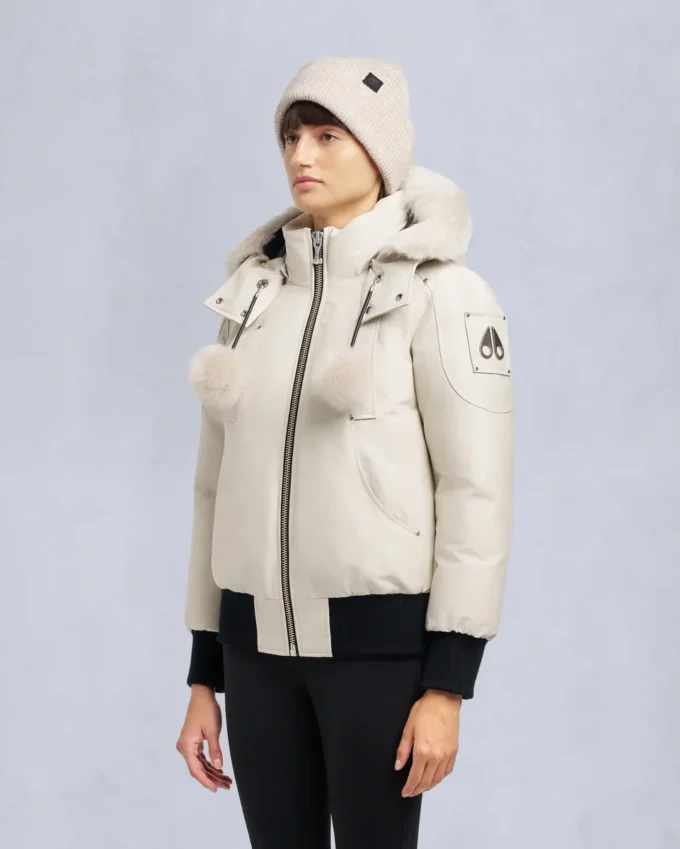 Original Debbie Shearling Trim Bomber Jacket Original Debbie Shearling Trim Bomber Jacket