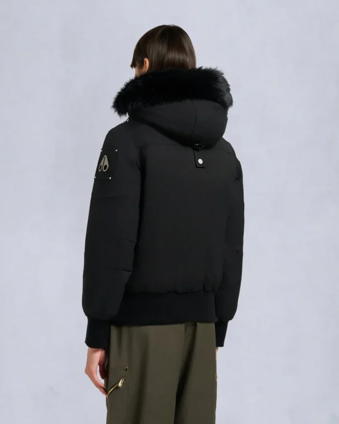 Original Debbie Shearling Trim Bomber Jacket