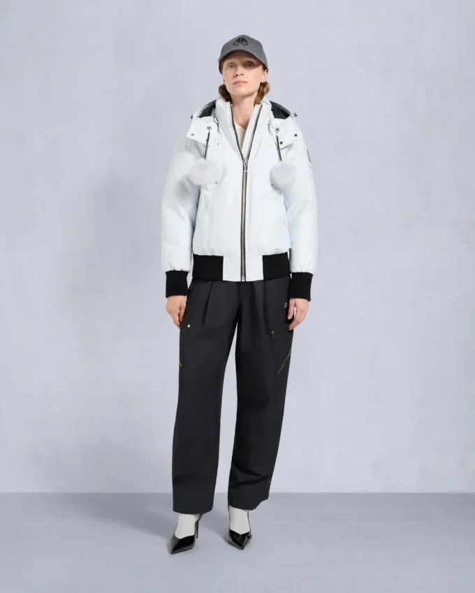 Original Debbie Shearling Trim Bomber Jacket