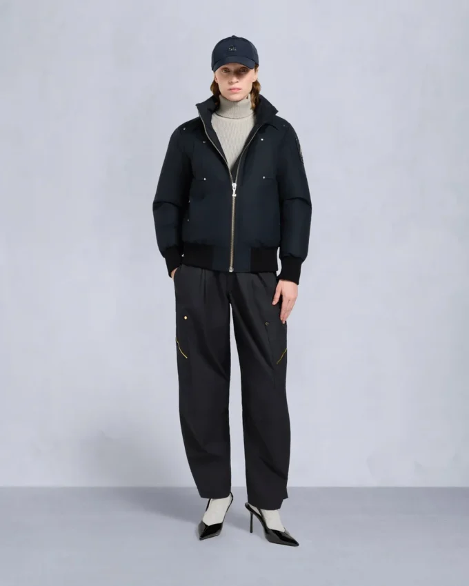 Original Debbie Shearling Trim Bomber Jacket