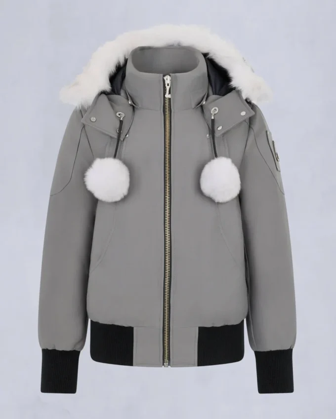 Original Debbie Shearling Trim Bomber Jacket