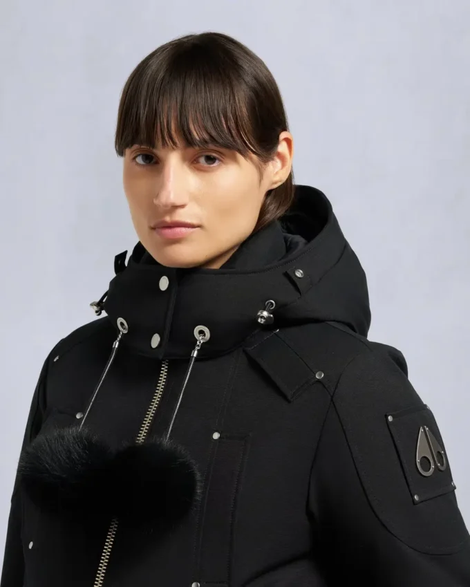 Original Debbie Shearling Trim Bomber Jacket