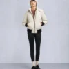 Original Debbie Shearling Trim Bomber Jacket Original Debbie Shearling Trim Bomber Jacket