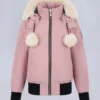 Original Debbie Shearling Trim Bomber Jacket Original Debbie Shearling Trim Bomber Jacket