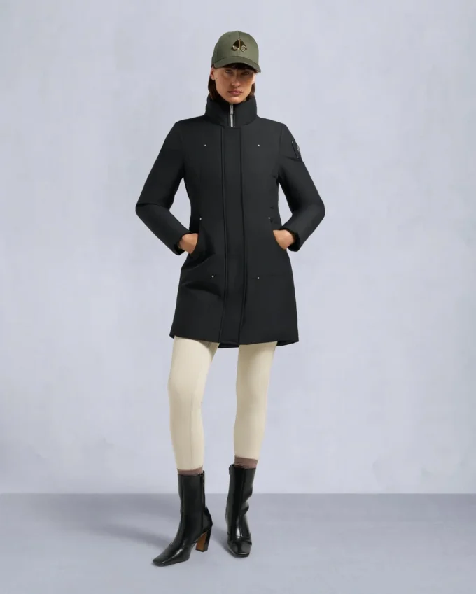 Parkas med fårskinnskant Parkas med fårskinnskant