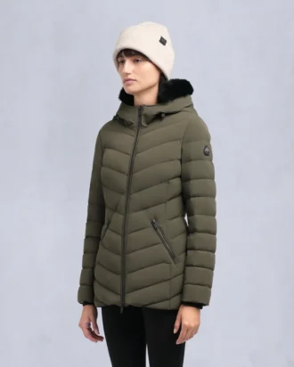 Roselawn jacka med shearlingkant