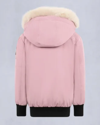 Unisexbomberjacka för barn med originalfårskinnskant